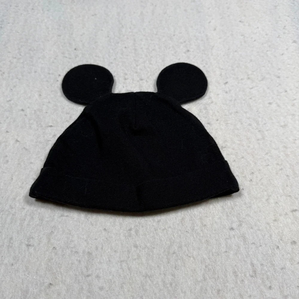 Disney Jumping Beans Baby Mouse Ear Beanie Hat Black 6 Month RN73277